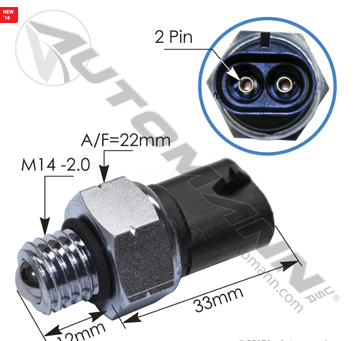 577.99508-Reverse Switch Kenworth Peterbilt Volvo/White