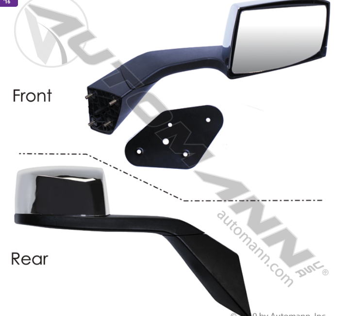 563.96006C-HOOD MOUNT MIRROR RH CHROME