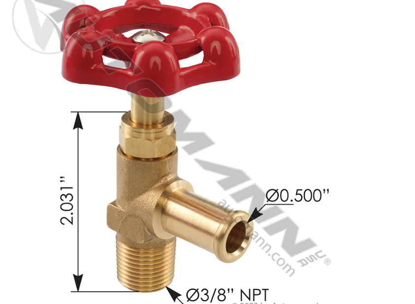 177.4228C-SHUTOFF VALVE 1/2IN HOSE X 3/8IN NPT
