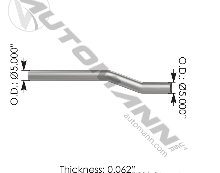 562.U46156540A-EXHAUST PIPEALZ FREIGHTLINER