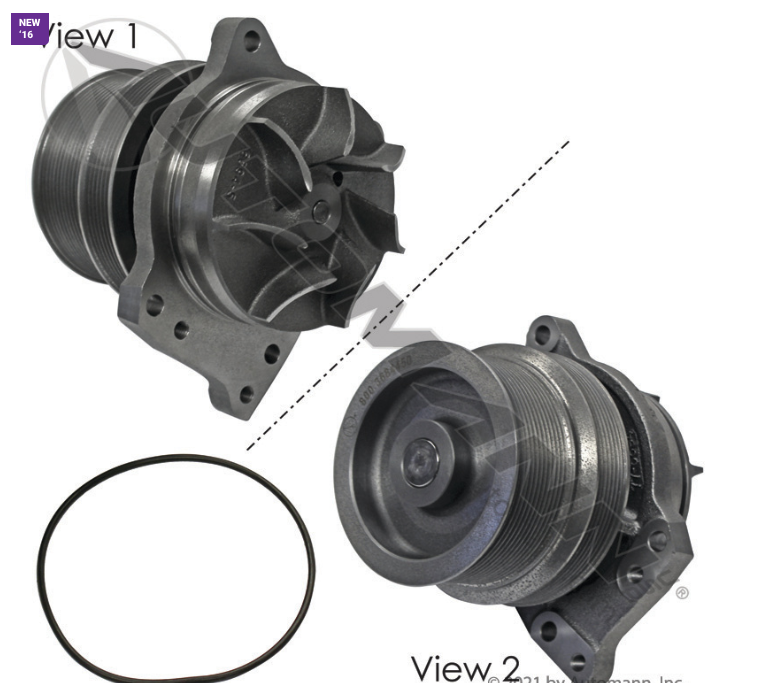 800.368445-WATER PUMP CUMMINS ..3684450, 3683651, 4386576