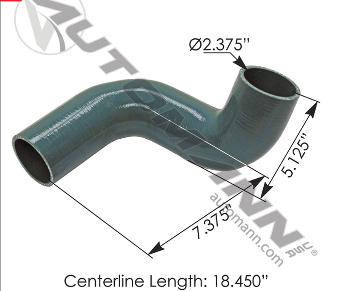 561.96671-RADIATOR HOSE UPPER VOLVO 2.375"