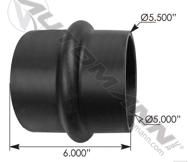 561.47772-HUMP HOSE RUBBER 5IN ID