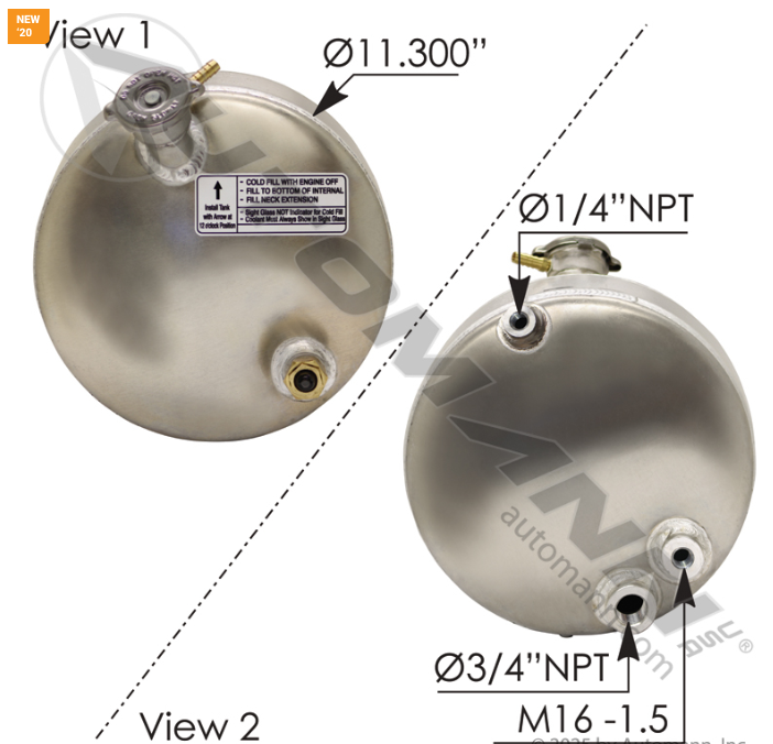575.1058-COOLANT RESERVOIR MACK