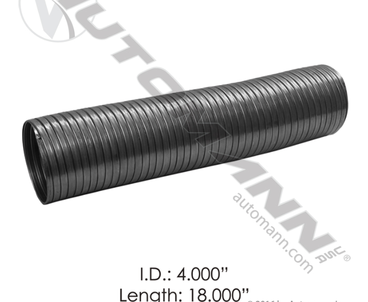 562.U7340-18SS-FLEX TUBING 4IN X 18IN 409SS