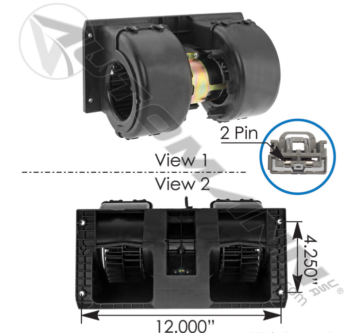 830.21223BE-BLOWER HVAC VOLVO BEHR VHD, VNL, VNM, 2010-13 3916, 01-1614, 85120276, 351044621 EVR935099 830.2...