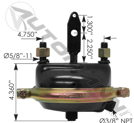 179.SC20LW225-SER CHAMBER TYPE 20LS WELDED CLEVIS 2.5