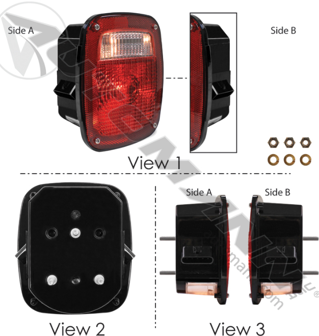 571.LG521R-S/T/T BOX LIGHT FREIGHTLINER RH