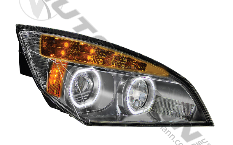 564.46002DCY-HEADLAMP RH CHROME LED FREIGHTLINER P4