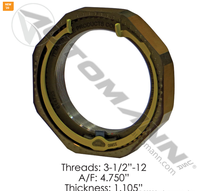 209.4723TL-UNITIZED SPINDLE NUT TEMPER -LOC