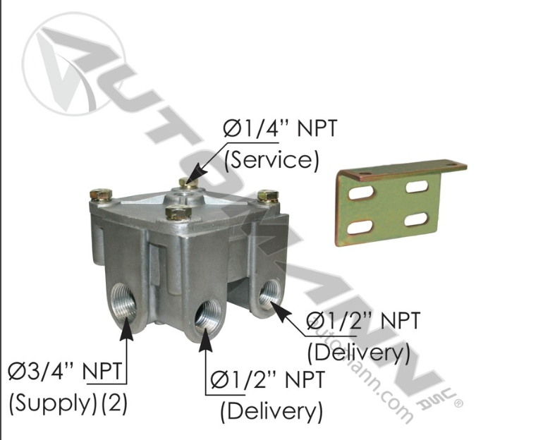 170.103009-R12H TYPE RELAY VALVE 4PSI 103009,KN28140X, 1677541C91