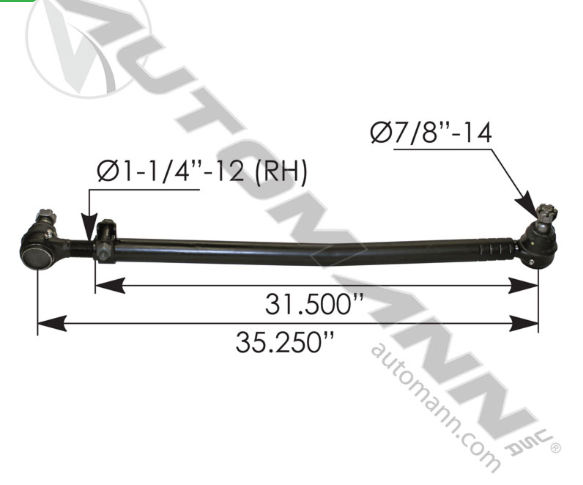 463.DS7506-DRAG LINK PETERBILT J20-6006-004 J20-6006 J206006 J206006004 L24VT9088A11
