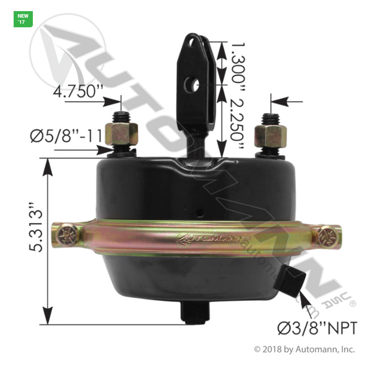 179.SC24XLW225 - SER Chamber Type 24XLS Welded Clevis