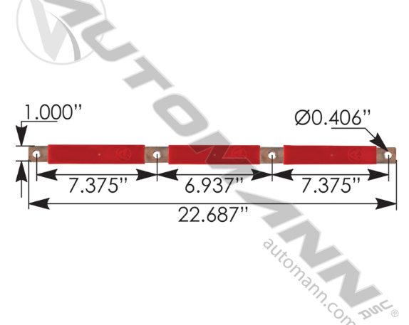 178.2024RD-BATTERY BAR POSITIVE RED