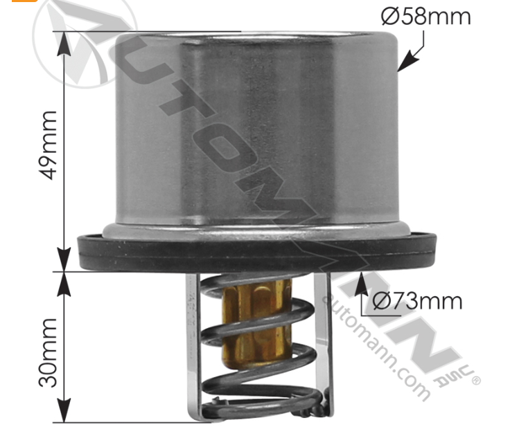 840.TH233312MA-THERMOSTAT HEAVY DUTY 60 Series (11.1L & 12.7L)..185 Degrees F