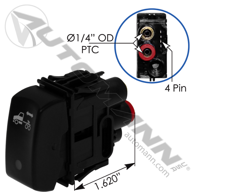 170.1248-AIR VALVE 5TH WHEEL SLIDER KENWORTH