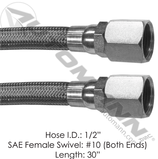 177.1013-DISCHARGE HOSE- FEMALE SWIVELS 30.000IN ORDERED AS: 17710124