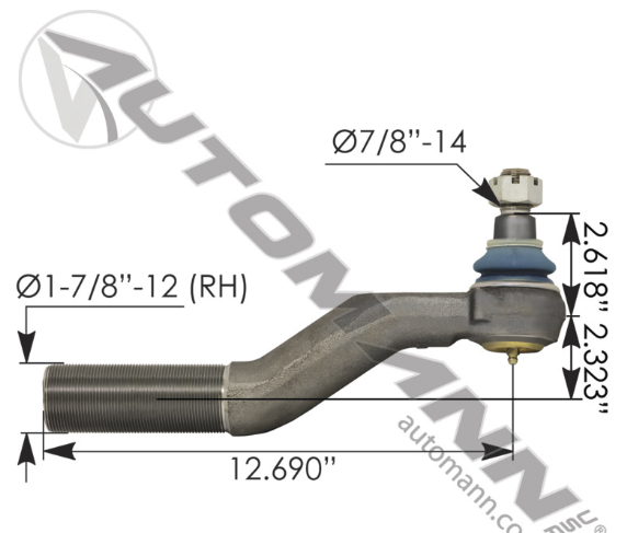 462.ES3030R-TIE ROD END RH ORDERED AS: E12969