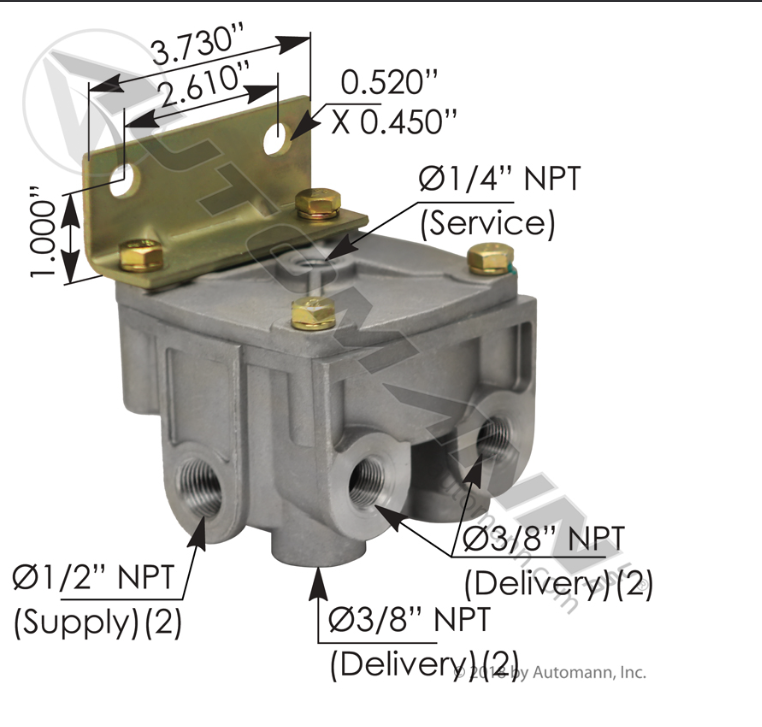 170.065303-R12 RELAY VALVE 4 PSI