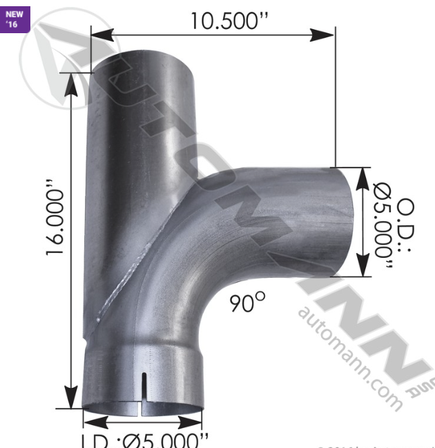 562.U45YA-EXHAUST Y PIPE 5IN