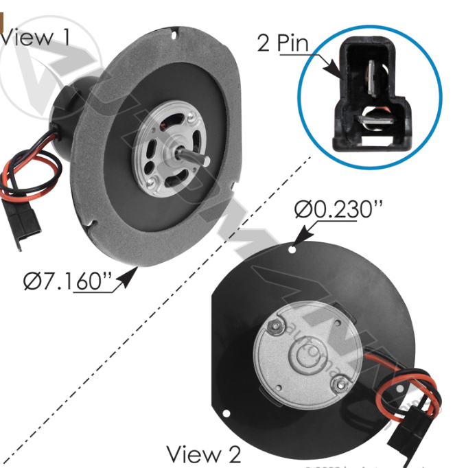 830.21108-BLOWER HVAC KENWORTH PETERBILT