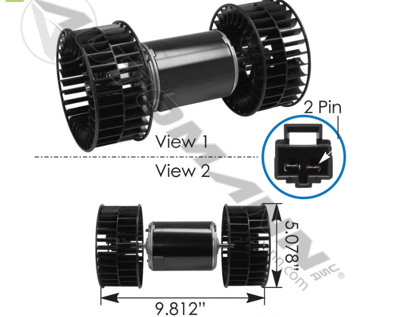 830.21217-BLOWER HVAC VOLVO 3251, 01-1611, 3946686, 1018006, HA2365
