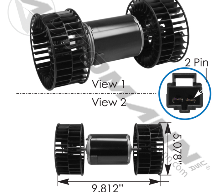 830.21217BE-BLOWER HVAC VOLVER BEHR