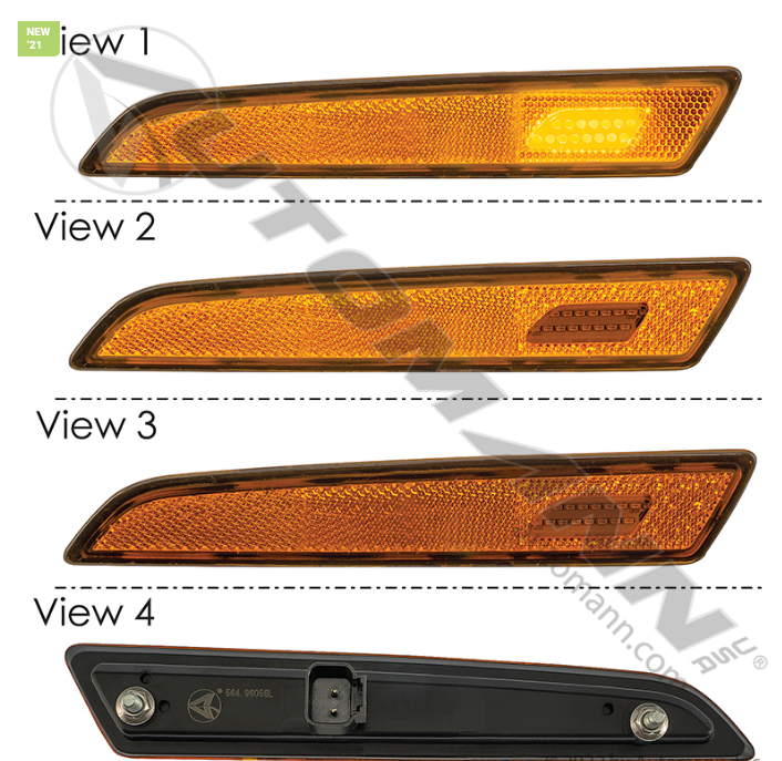 564.96056L-HOOD MARKER LAMP REFLECTOR LH VOLVO