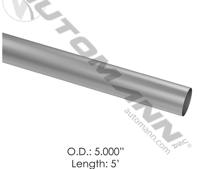 562.U7150-5A-STRAIGHT TUBING 5IN X 5FT ALUMINIZED