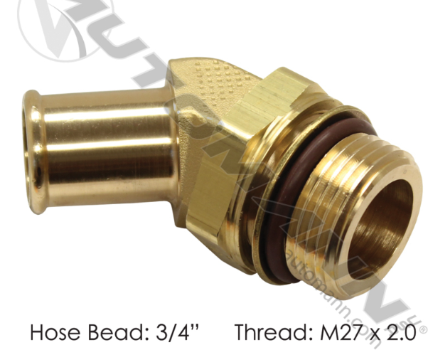 177.88212M27-BEAD FITTING 3/4IN HOSE X M27X2.0