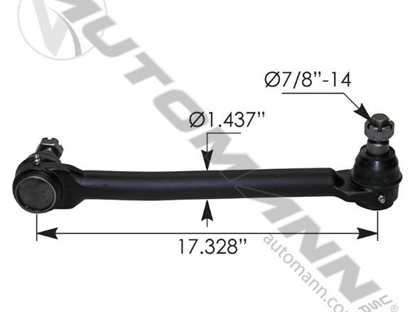 463.DS75641-DRAG LINK 17.375IN C TO C PETERBILT J20-6004-011 J206004011 L24VU8490A11 L24VU8490A11L