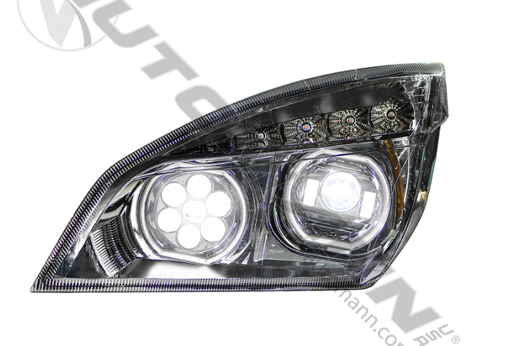 564.46001DCY-HEADLAMP LH CHROME LED FREIGHTLINER P4