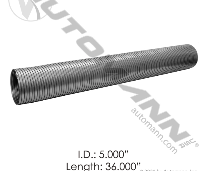 562.U7350-36SS304-FLEX TUBING 5IN X36IN 304SS