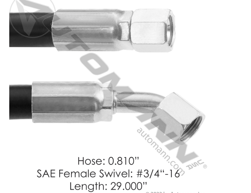 561.46454-POWER STEERING HOSE FT 29IN