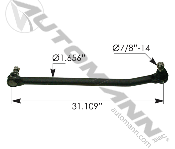 463.DS5960-DRAG LINK 31.250IN C TO C KENWORTH L24VU8460A11 L-24-VU-8460-A-11