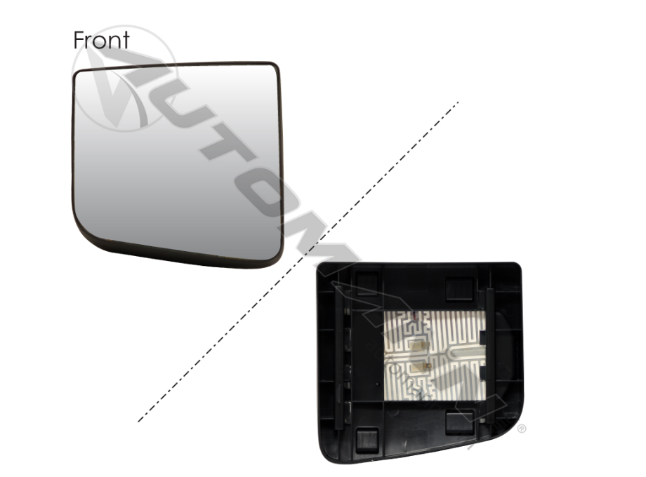 563.75021-MIRROR GLASS CONVEX HEATED LH PETERBILT