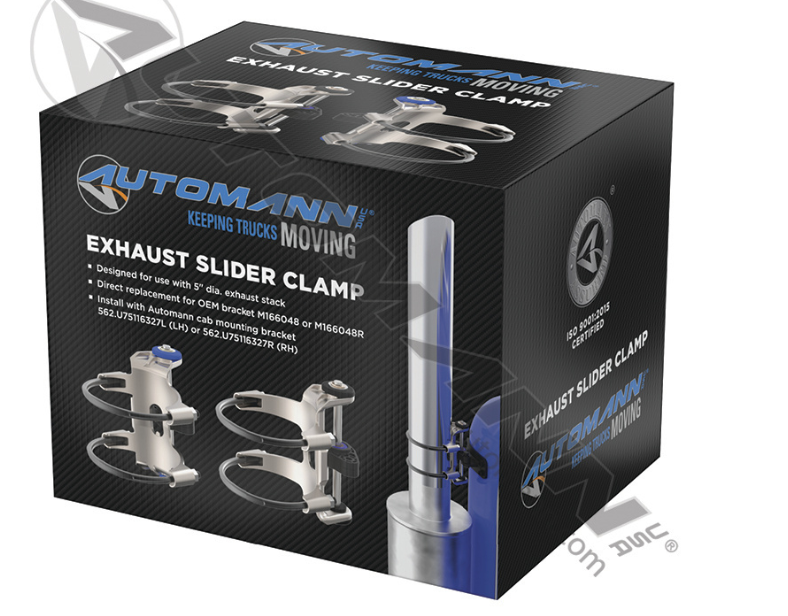 562.U75166048R-EXHAUST SLIDER CLAMP ASSY PETERBILT RH