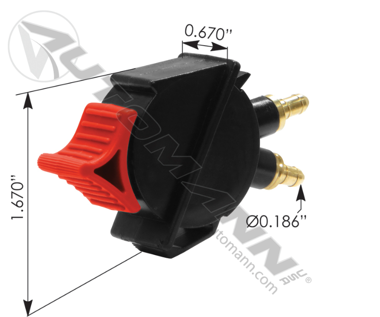 170.4117N-SEAT AIR VALVE NATIONAL SEATING RED TIP