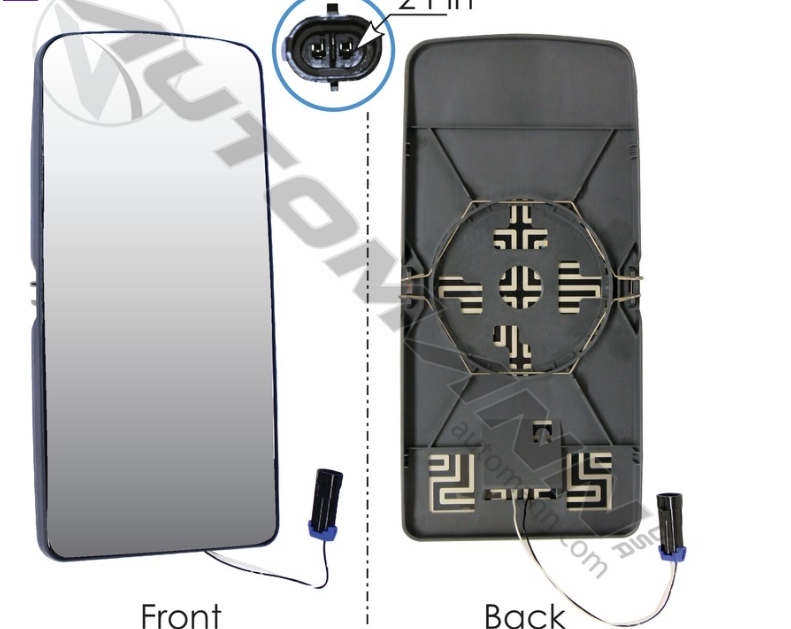 563.46065-MIRROR GLASS FLAT HEATED FREIGHTLINER