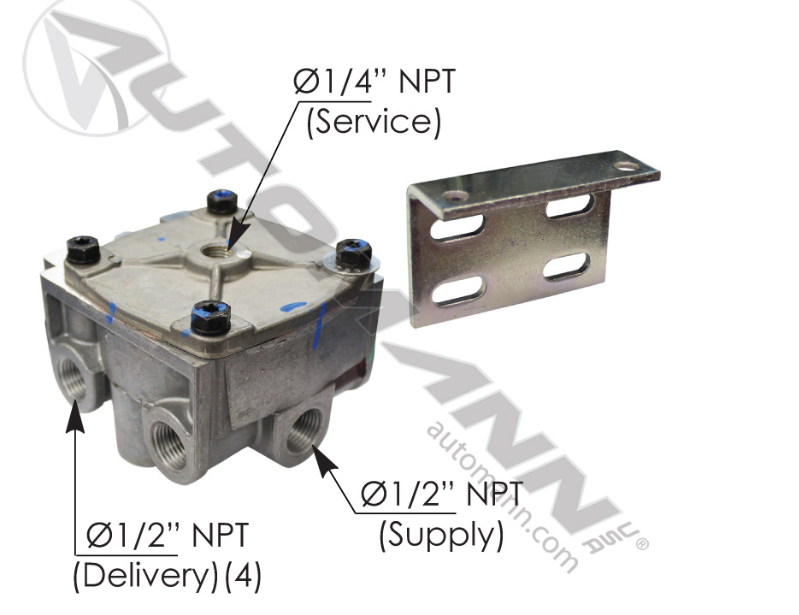 170.803115-R12 TYPE RELAY VALVE FOR ABS