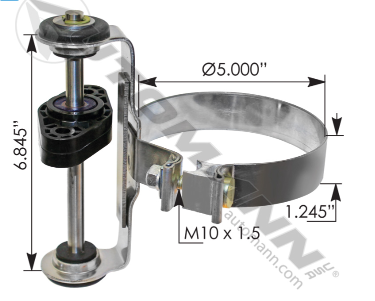 562.U7510335-EXHAUST CLAMP ASSEMBLY MOUNT PETERBILT
