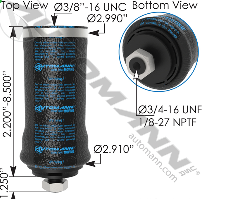 ABSZ70-7132-AIR SPRING CABIN ABSZ70-7166 06257CA 1S4-234, 75315, 2016754 365, 367, 379, 384, 386