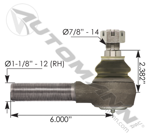 462.ES3176R-TIE ROD END HDR 64000 002 HDR 70995 002 WWS 817019 TDA R230408