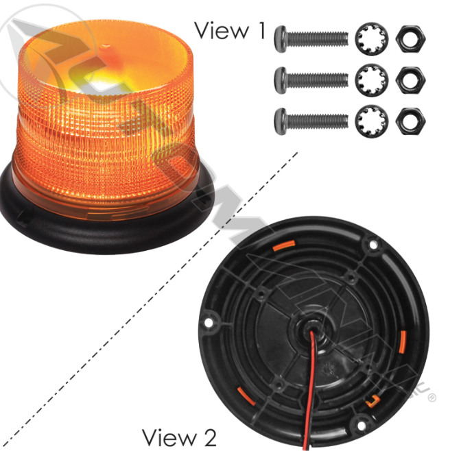 571.KL40AHE-HELLA K-LED 40 WARNING LIGHT AMBER