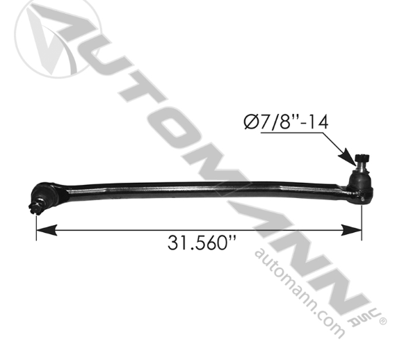 463.DS4630-DRAG LINK 32.250IN C TO C FREIGHTLINER 1413212000, 1416330000, 1417322000