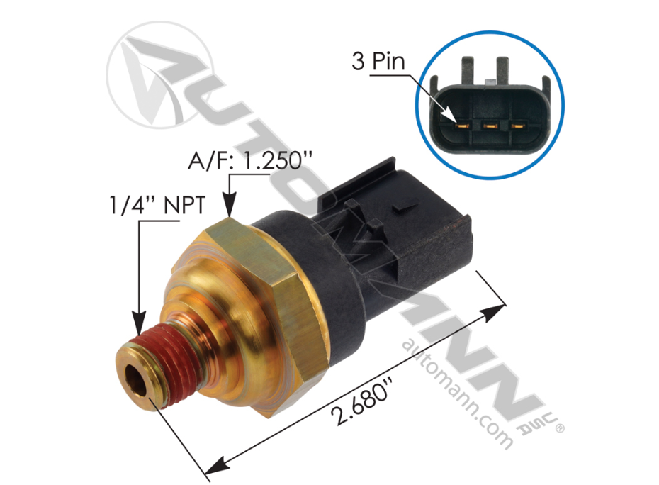 577.23526-PRESSURE SENSOR OIL DETROIT DIESEL ORDERED AS : 23527828