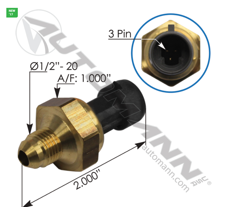 577.55622-EXHAUST BACK PRESSURE SENSOR IHC ORDERED AS: 1846480C2