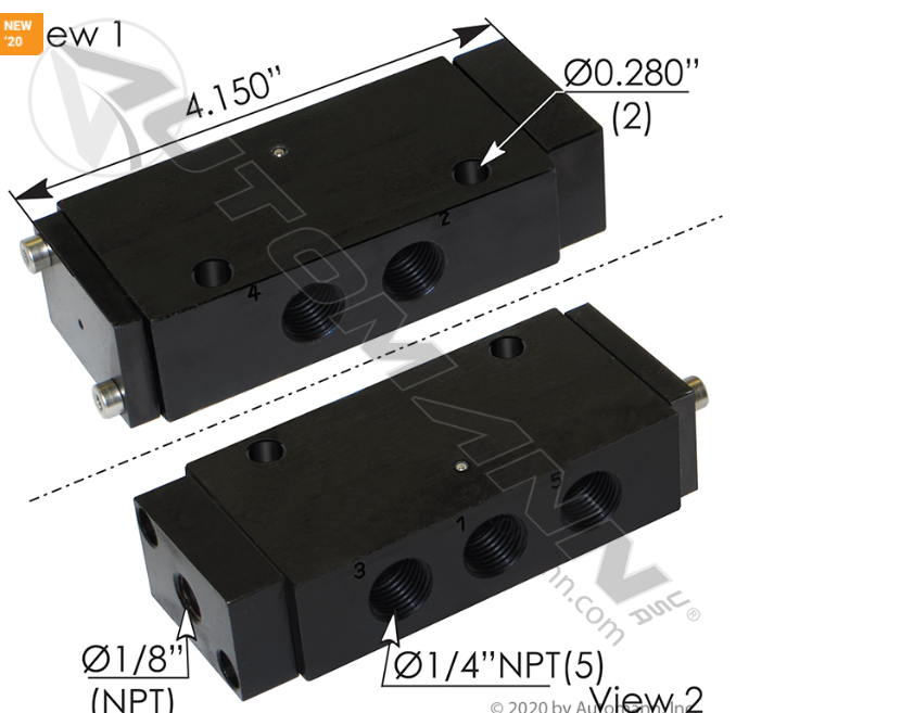 170.V14201-AIR PILOT VALVE 4 WAY ORDERED AS : VS-26816