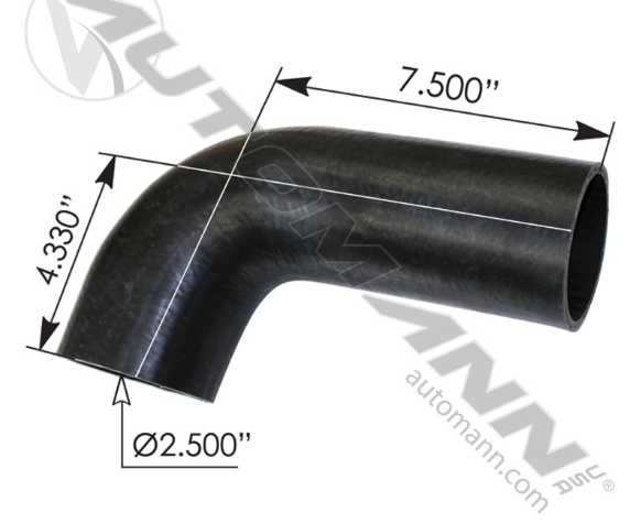 561.46125-RADIATOR HOSE ELBOW 90 DEG Freightliner Cascadia 113/ 125 w/Detroit Diesel DD13/DD15/DD16 Engines