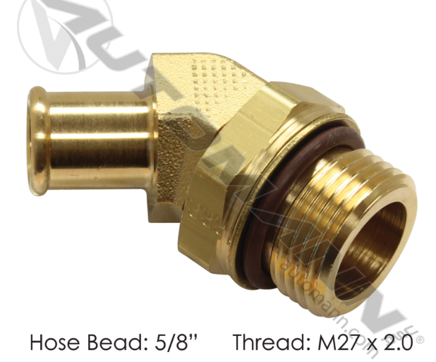 177.88210M27-BEAD FITTING 5/8 IN HOSE X M27X2.0 45 DEG